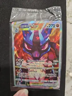 Lucario VSTAR SWSH291 SWSH: Sword & Shield Promo Cards Holo Sealed - Image 1