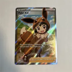Pokemon: Poke Kid Full Art Trainer 070/072 Shining Fates (Ultra Rare Holo Card) - Image 1