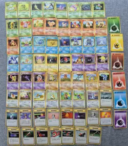 Japanese Base Set + Jungle + Fossil Complete Common-Uncommon Set Pokemon Cards - Image 1