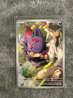 Pokemon Card - N's Zorua Scarlet & Violet 189 Promo IR Journey Together - Image 1