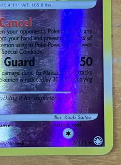 Alakazam 2/123 Mysterious Treasures Reverse Holo Rare 2007 TCG Card - Image 4