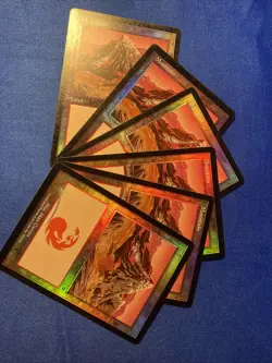 6x FOIL MOUNTAIN 343 Invasion MtG 3NM 2 VLP 1LP - Image 1