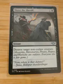 MTG Shoot the Sheriff 0106 Outlaws of Thunder Junction M/NM Free UK P&P - Image 1
