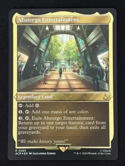 1x MTG Abstergo Entertainment (Foil Etched) - Assassin's Creed (ACR) #265 - Image 1