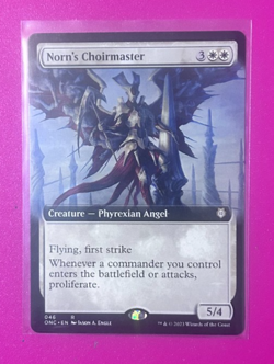 *Norn's Choirmaster* (Extended Art) Commander: Phyrexia (ONC) #46- Near Mint - - Image 1