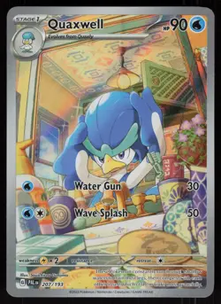 Quaxwell 207/193 Illustration Rare Paldea Evolved Pokemon - Image 1