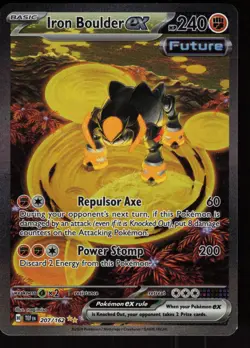 Iron Boulder ex 207/162 Special Illustration Rare Temporal Forces Pokemon - Image 1