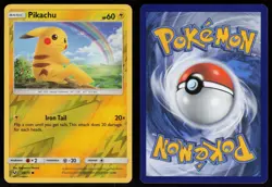 Pikachu 28/73 Common Shining Legends Reverse Holo Pokemon - Image 3