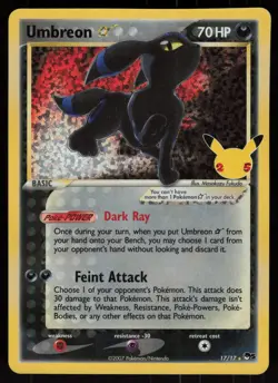 Umbreon Star 17/17 Classic Collection Celebrations: Classic Collection Pokemon - Image 1