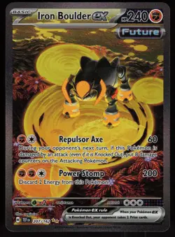 Iron Boulder ex 207/162 Special Illustration Rare Temporal Forces Pokemon - Image 1