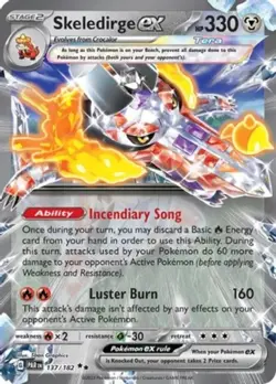 Pokemon - Skeledirge ex - 137/182 - Double Rare - Scarlet & Violet - Paradox Rif - Image 1