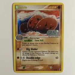Dugtrio Crystal Guardians 5/100 Reverse Holo Stamped Ultra Rare Pokemon Tcg LP! - Image 1