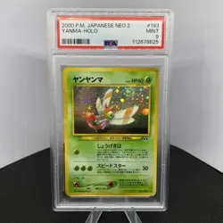 Pokemon Yanma Holo with Swirl No. 193 Crossing the Ruins PSA 9 MINT - Image 1
