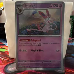 Pokemon Sylveon 040/131 Sv: Prismatic Evolutions Holo Rare Stage 1 120 HP TCG - Image 1