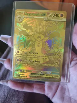 Mega Lucario ex (188/132) Hyper Rare Gold NM/M - Pokemon Mega Evolution TCG - Image 3