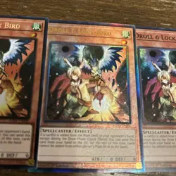 3X DROLL & LOCK BIRD 3X super/prism/collectors RARE SET RA02-EN006 YUGIOH! - Image 3