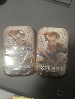 One Piece TCG 2 Mini Tin Pack | Set Vol 2 Straw Hat Luffy | New Sealed English - Image 1