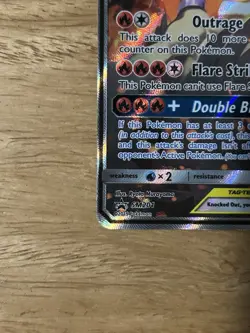 Pokemon Reshiram & Charizard GX TAG TEAM Promo Holo SM201 SM Basic Card - Image 4