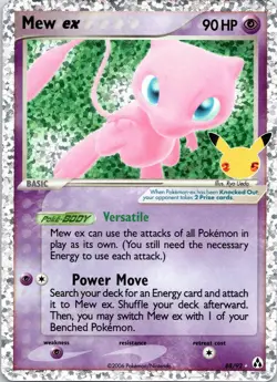 Mew ex 88/92 - Pokemon Celebrations 25th Anniversary Classic Collection Card - Image 1