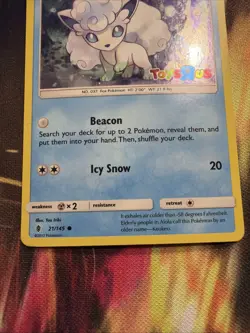 Alolan Vulpix - (Toys R Us Promo) 021/145 Miscellaneous Cards & Products Holo - Image 3