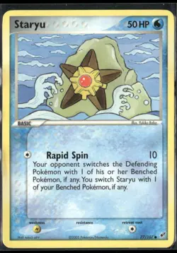 Staryu 77/107 EX Deoxys Pokemon English Card (HP) - Image 1