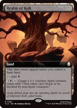 Realm of Koh - Foil - Extended Art Light Play, English Magic the Gathering MTG A - Image 1