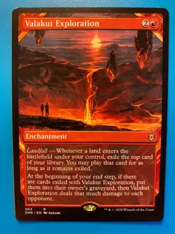 MTG 1x SHOWCASE Valakut Exploration # 303 Zendikar Rising Magic Gathering x1 NM - Image 1