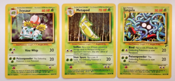 Pokemon Cards Base Set of 18 Green Leaf Energy Assorted Characters Wizards 1999 - Image 4