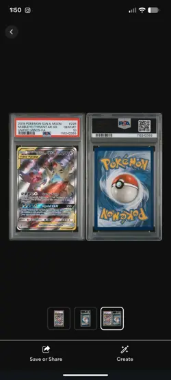 Pokemon Unified Minds Mega Sableye & Tyranitar GX 226/236 PSA 10 GEM MINT - Image 4