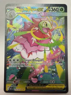 Pokemon Mega Meganium ex 272 Ascended Heroes Special Illustration Rare CLEAN - Image 1