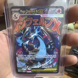 Pokemon TCG Mega Charizard X EX Promo Card Mega Evolution Phantasmal Flames #023 - Image 1