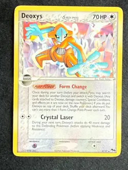 Deoxys 2/17 Pop Series 4 Pokemon 2006 DAMAGED - Image 2