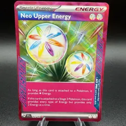 Neo Upper Energy 162/162 ACE SPEC Rare Pokemon TCG SV05: Temporal Forces NM - Image 1