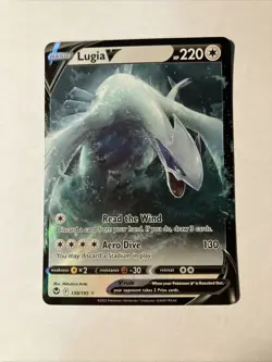 Pokemon Sword & Shield Silver Tempest Lugia V 138/195 Rare NM - Image 1
