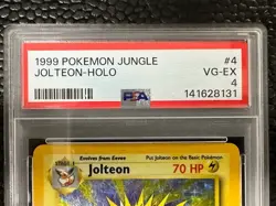 1999 Pokemon Jungle Jolteon Holo #4 PSA 4 - Image 3