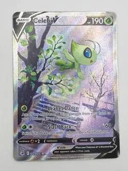 Celebi V 245/264 - Fusion Strike Alternate Art Pokemon TCG - NM - Image 2
