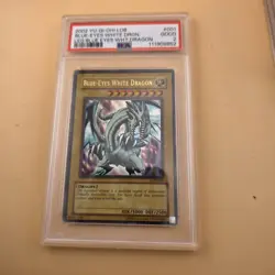 Yugioh! PSA 2 2002 Blue-Eyes White Dragon LOB-001 - Image 1