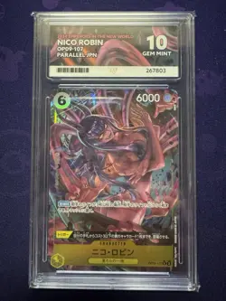One Piece OP09-107 Emperors In The New World Nico Robin ACE Gem Mint 10 Japanese - Image 1