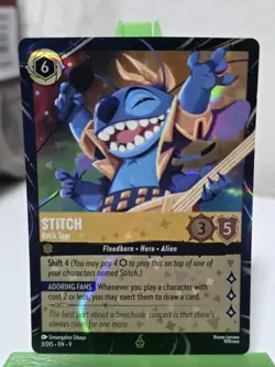 Disney Lorcana Stitch Rock Star Magical Places ✨ Park Exclusive Promo - EPCOT - Image 1