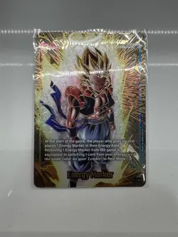 Dragon Ball Super Card Game 2nd Anniversary GOLD Energy Marker E-129 SSJ Gogeta - Image 1