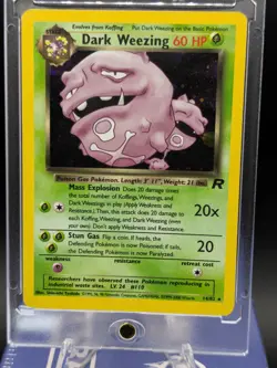 Dark Weezing 14/82 Holo Rare LMP Pokemon Card Rocket Set - Image 1