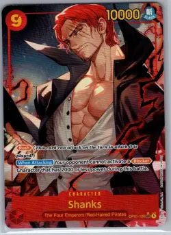 Shanks Alt Art OP01-120 English Premium Booster -The Best- - One Piece Card - NM - Image 1