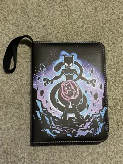Pokemon Mewtwo TCG binder 3 ring 9 pocket 240 cards - Image 1