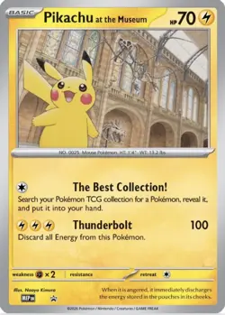 Pokemon TCG Pikachu at the museum Promo Jumbo Card New Sealed - Image 1