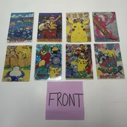 Pokemon Pocket Monsters Vending Prism Holo Foil Rare Card LOT Pikachu MEW Dragon - Image 1