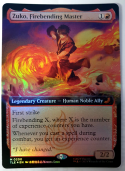 Zuko, Firebending Master - FOIL Extended Mythic - MTG Avatar TLE - 0200 NM - Image 1