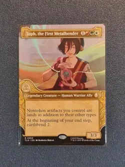 MTG Toph, the First Metalbender - Showcase Foil - TLA - Near Mint+ Condition - Image 1