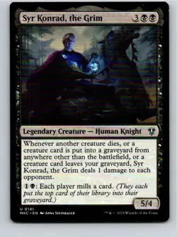 Magic the Gathering Syr Konrad, the Grim Murders at Karlov Manor Commander MTG - Image 1