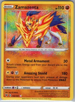 Zamazenta 102/185 SWSH04: Vivid Voltage - Pokemon Card - NM - Image 1