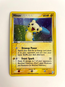 Pokemon Ex Trainer Kit Minun 6/12 Holo Rare LP - Image 1